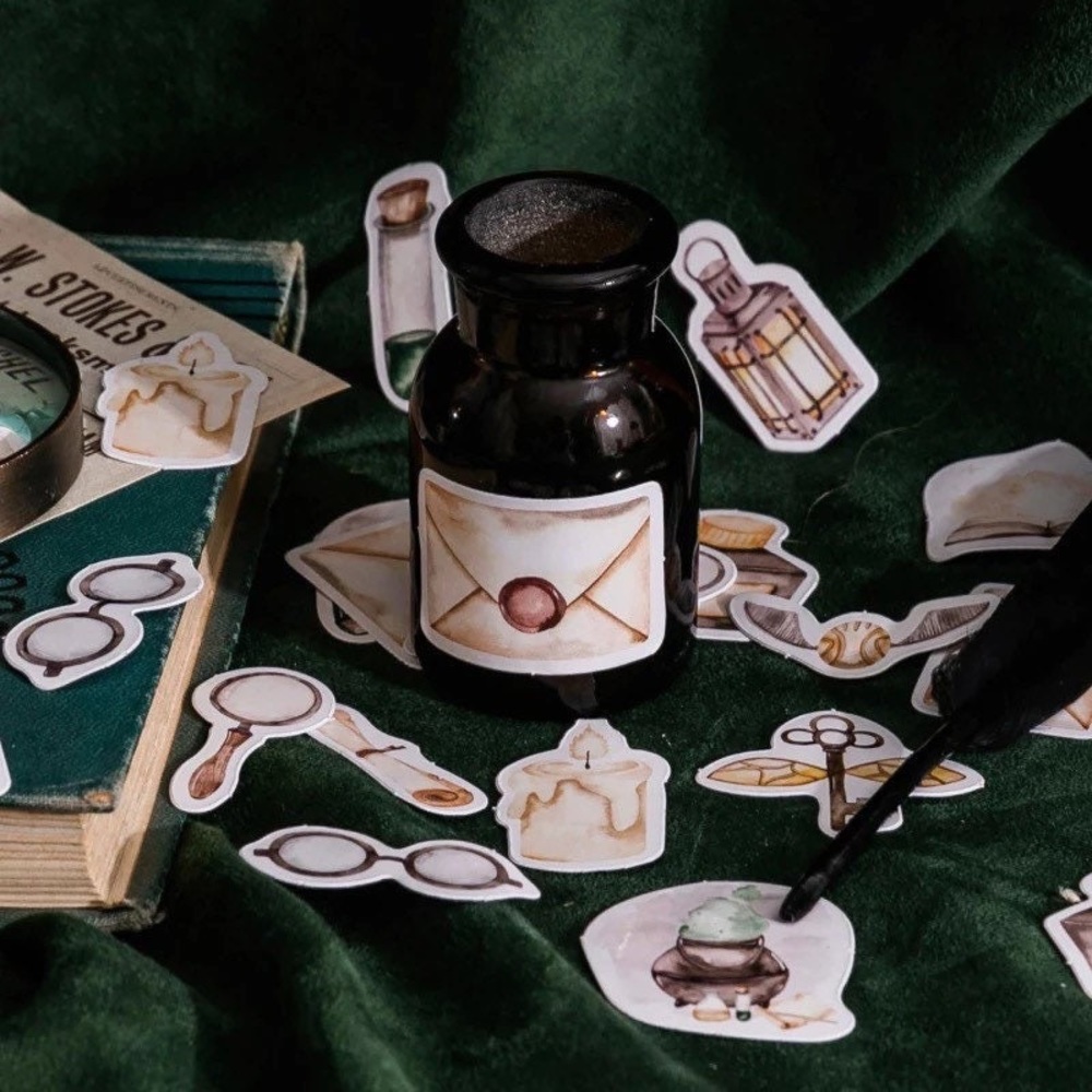 Vintage Magic School, Potions, Wands & More, 45 Deco Stickers - Picture 4 of 10